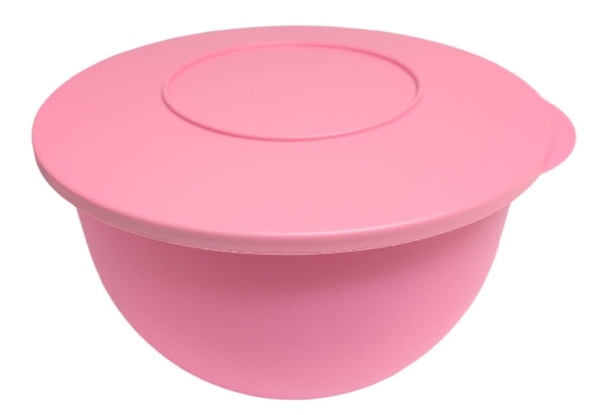 Tupperware Junge Welle Schüssel mit Deckel Servierschüssel Servieren rosa 4,3 Liter