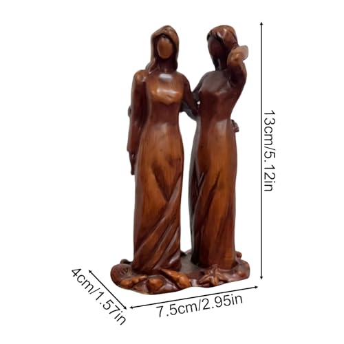 Statue de sœurs fabriquée à la main pour sublimer la décoration du salon - 6
