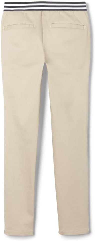 French Toast Girls Pull On Skinny Fit Stretch Pants with Elastic Waist and Pockets, School Uniform for Kids - Image 2