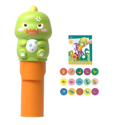Juego de sellos R - Sello adhesivo impermeable resistente al desgaste, juego de sellos con recarga de pegatinas, juguete Fidget, sellos innovadores r niños pequeños, juguete creativo