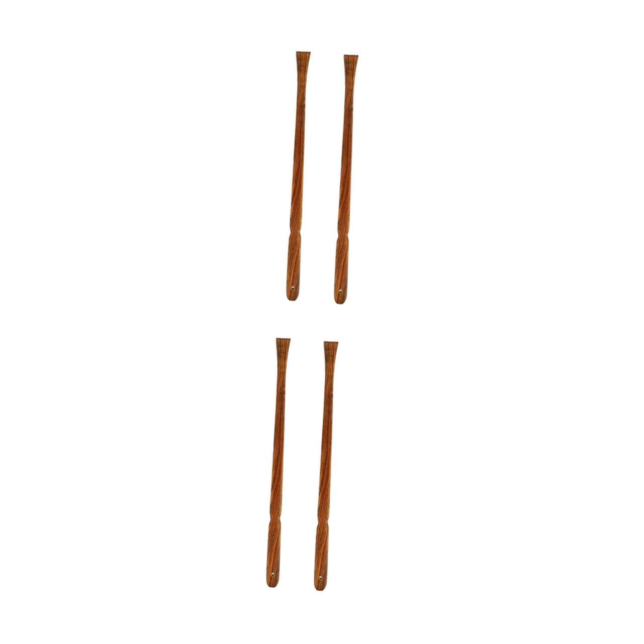 CALLARON 2 Series Cosquillas Espesas Curvo Pesado Rascador De Espalda Rasguño En La Espalda Rascarse Rascadores Raspador Rascador De Mano Rascador De Cuerpo Sándalo Coffee 2 Piezas*2