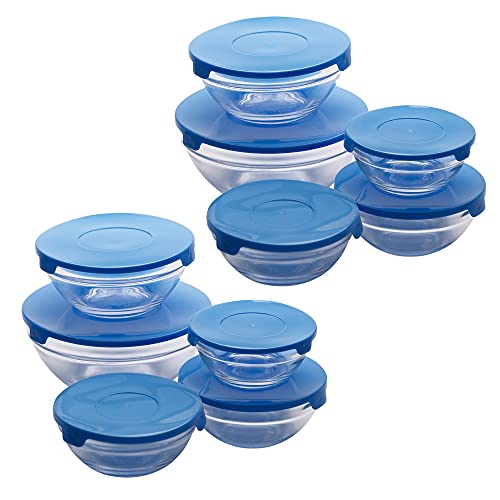 San Ignacio - Pack 10 Boles Con Tapa De Cristal En Color Azul Energy En Oferta San Ignacio Pack 10 Boles Con Tapa De Cristal En Color Azul Energy