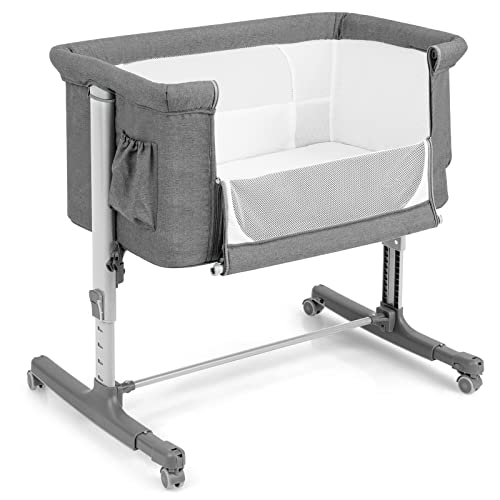 Requisite Needs Reisebett Für Babys – Faltbar, Mit Matratze, Von Geburt Bis 15 Kg, Inkl. Tragetasche (Schwarz)