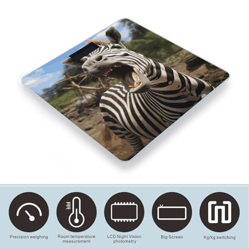 Báscula digital de baño con plataforma de vidrio templado miniatura 3