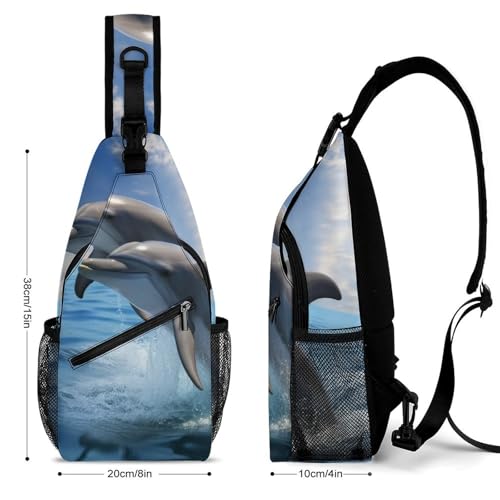 Mochila tipo sling deportiva para hiking y uso casual miniatura 2