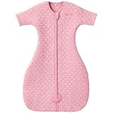 HALO Easy Transition Sleepsack Wearable Blanket, TOG 1.5, Heather Pink, Small