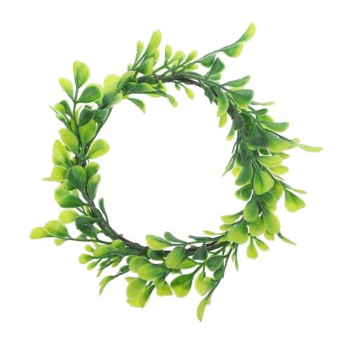 Cabilock Vela De Pilar con De Eucalipto Y Vegetación De Aspecto Natural para Decoración del Hogar Y La Boda