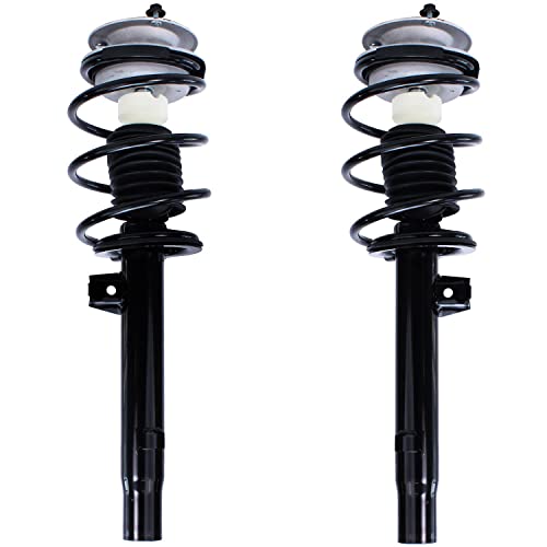Image of Detroit Axle - Front 6pc Struts Tie Rods for BMW 320i 323i 325i 325Ci 328i 328Ci 330i 330Ci, Tie Rods Struts w /Coil Spring Replacement Suspension Kit
