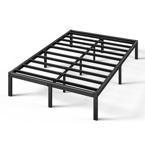 Zinus Yelena 35.6CM Classic Metal Platform Bed Frame with Steel Slat Support, 140 x 200 x 35.6 cm