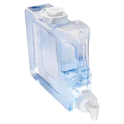 Bvizyelck Bidón De Agua con Grifo, 3L Dispensador De Bebidas De plásticos con Grifo Y Tapa, Contenedor De Agua para Camping, Depósito De Agua Portátil, Contenedor De Agua para Cocina, Camión, Camping