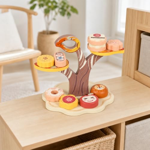 Mupingfenglan Children Stacking Game Toy Stacking Blocks Balance Set Learning Toy Activity Fine Motor Skills Hand Eye Coordination Suitable for Nursery playroom Preschool Daycare - Image 3