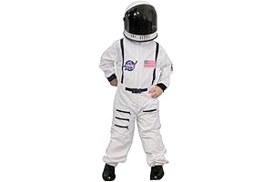 Lulu Home Kids Astronaut Costume Suit Halloween Role Play Clothing with Space Helmet