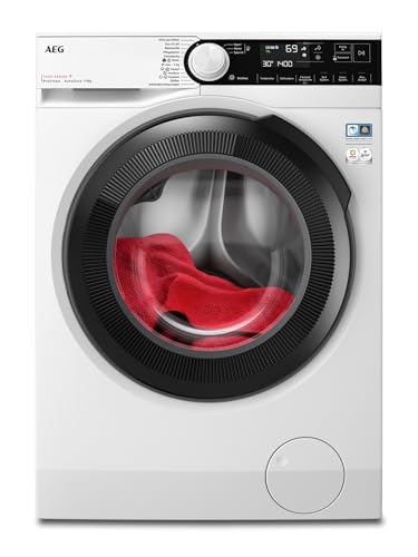 AEG Waschmaschine, Serie 7000 ProSteam: Auffrischfunktion mit Dampf statt Waschen & AutoDose: automatische Waschmitteldosierung, 9 kg, WiFi, Mengenautomatik, Wasserstopp, 1400 U/min, LR7D70490