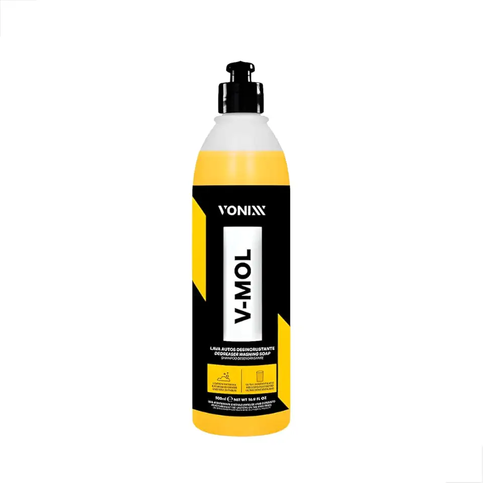 V-MOL 500ml – Desengraxante Multiuso Concentrado para Limpeza Pesada Automotiva, Motores, Chassis, Rodas e Peças