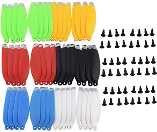 ZYGY 48PCS hélices y Pernos de Colores para dji Mavic Mini Drone fotografía aérea Quadcopter 4726F Paleta(6 Colores)