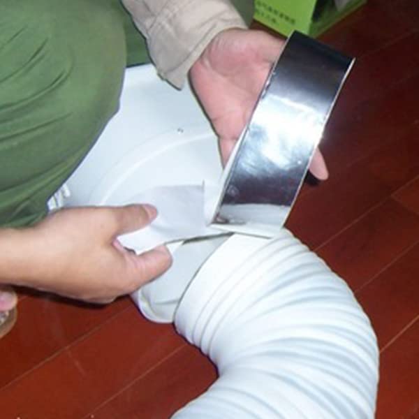 Miniatura 6 de BOMEI PACK 1 rollo de cinta de papel de aluminio, cinta plateada de 3.6 mil x 2 pulgadas x 60 yardas, cinta adhesiva de metal aislante, cinta HVAC