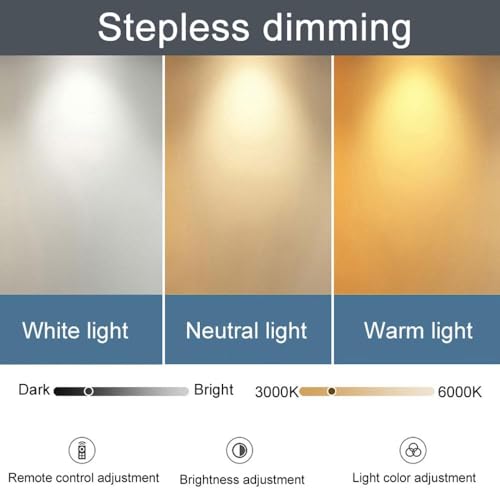 Plafonnier LED encastré extra plat pour plafond bas avec télécommande