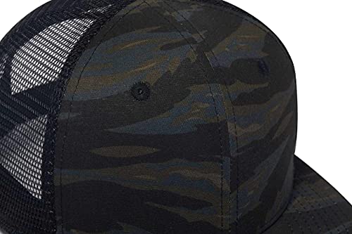 Cnuser Camouflage Trucker Cap,Camo Army Flat Bill Snapback Hat For Men Women Adjustable Mesh Baseball Caps #TOP6