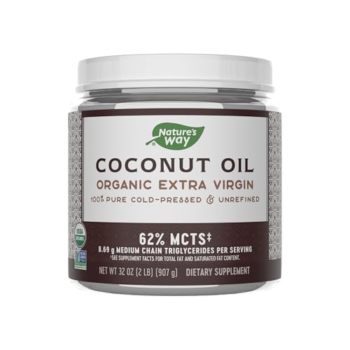 Nature's Way Organic Extra Virgin Coconut Oil, Pure Source of...