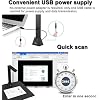ماسح ضوئي للمستندات بكاميرا كبيرة الحجم A2/a3 - كاميرا مستندات Usb، ماسح ضوئي للكتب | تصحيح تلقائي للصفحة، التعرف الضوئي على الحروف بـ 130+ لغة، ضوء Led، مثالي للأرشفة والمدرسة والمكتب