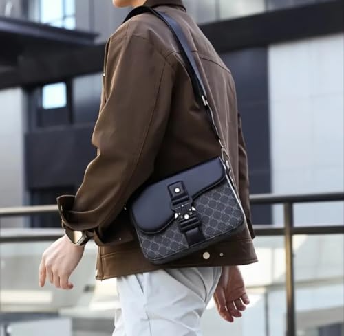 Bolsa de hombro multiusos en negro mixto con diseño ergonómico unisex 5