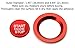 iJDMTOY Red Aluminum Keyless Engine Push Start Button & Surrounding Ring Compatible with Newer Models of Range Rover/Discovery or XJ XF XE F-Type F-Pace Ignition Push Starter