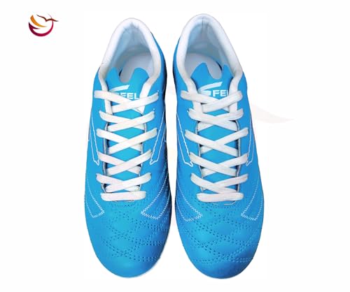 Image of FELO Sparta PU Leather Multipurpose Studs, Lightweight Football /Hockey /Rugby /American Football Shoes for Men /Women /Boys /Girls