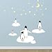 Create-A-Mural : Kids Room Penguin Wall Decals ~Children's Peel & Stick Nursery Wall Art Room Wall Decor