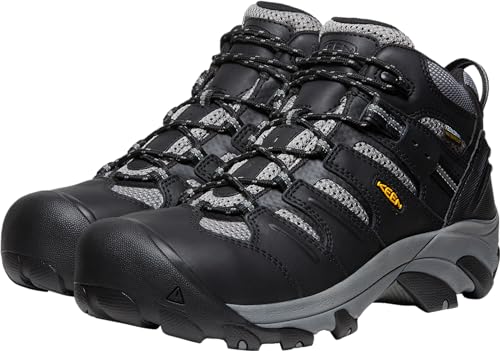 Image of KEEN Utility Men's Lansing Mid Height Steel Toe Waterproof Work Boots
