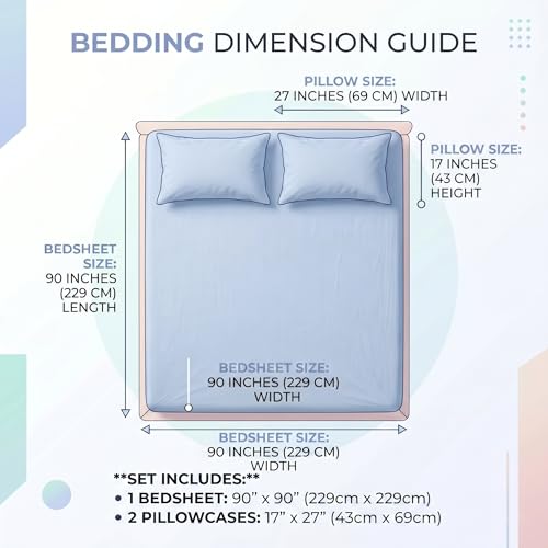 Image of BSB HOME 180 TC Cotton Double Bedsheet Set with Pillow Covers, Soft Breathable Printed Bedding for Bedroom, Pack of 15, King Size - 90 x 90 Inches (228 x 228 CM)