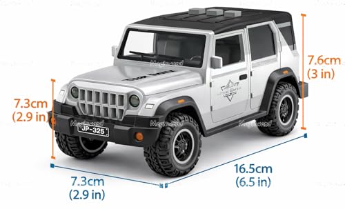 Image of Magicwand 1:36 Scale Die-Cast Plastic Thar Roxx with Openable Doors & Pull Back Action & Smoke Effect【Pack of 1】