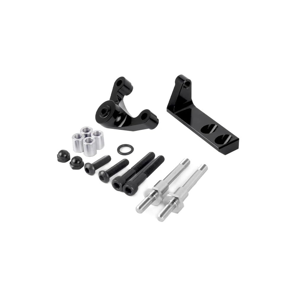 X Psblty Bracket-Black Stabilizer Level Damping Steering Stabilize Damper Bracket Mount Motorbike Motorcycle För För Hypermotard 821 2013-2015 Motorbike Accessories(Bracket-Black)