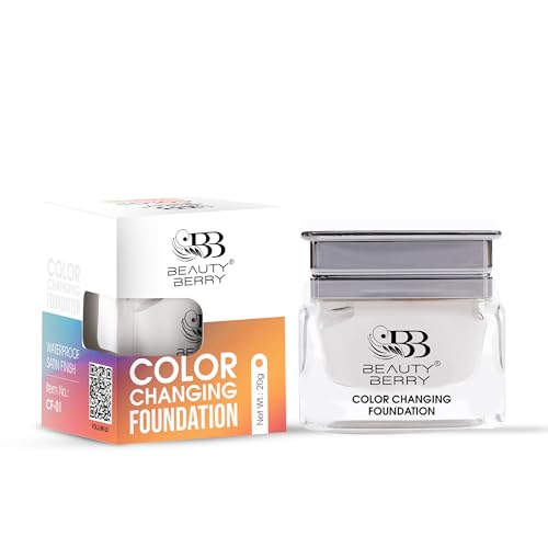 Image of Beauty Berry Color Changing Foundation - 30g | Flawless Color Changing with Satin Finish, Makeup Base Moisturizing, Long Lasting Waterproof Foundation for Women