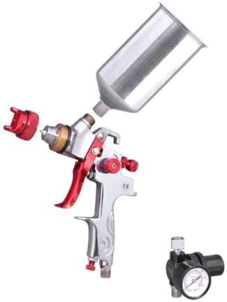 1.3 mm HVLP Gravity Feed Spray Gun Auto Paint w/ Gauge Base Clear Primer Nozzle