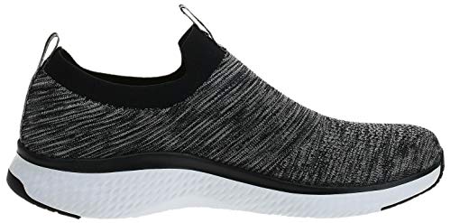 Skechers Solar Fuse, Tênis Slip-On, Masculino, Preto (Black/White), 40