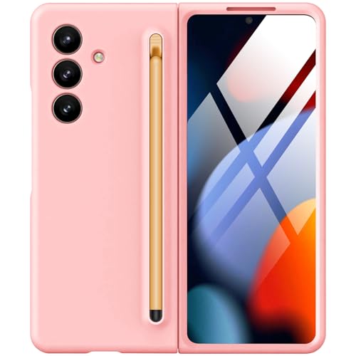 Coque Samsung Z Fold 7 antichoc mate rose avec protection écran verre intégrée