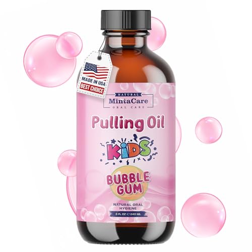 Mintacare Organic Kids Oil Pulling Mouthwash 8oz Bubble Gum
