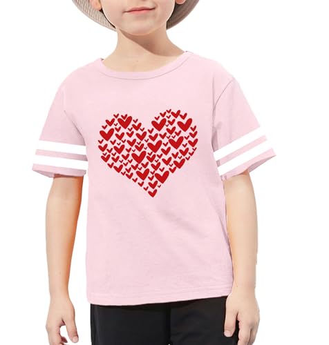 Toddler Boys Girls Valentines Shirt: Valentine Heart Graphic T-Shirts Kids Outfit Love Heart Tee4