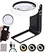 Produktbild Zawaer Lupe mit Licht und Ständer, 25X 6X LED Beleuchtete Lupe, Faltbare Leselupe mit 18 LED-Licht, 3 Modi Dimmbare Große Glas-Handlupe, Schreibtischlupe für Senioren, Juwelier, Handwerk, Bücher.
