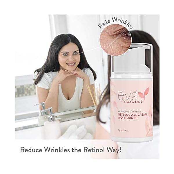 Eva-Naturals-Anti-Aging-Retinol-Cream-For-Face-Anti-wrinkle-Retinol-Complex-Moisturizer-Day-Night-Cream-With-Hyaluronic-Acid-Vitamin-E-For-Women-and-Men-Reduce-Fine-Lines-Dark-Spots-2-Oz Eva Naturals Anti-Aging Retinol Cream For Face - Anti-Wrinkle Retinol Moisturizer Day & Night Face Cream With Hyaluronic Acid & Vitamin E For Women and Men - Reduce Fine Lines & Dark Spots (1.7 oz)