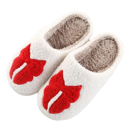 Image of Slippers for Women Men Fuzzy Memory Foam Slipper Fluffy Winter Soft Warm Slip On House Shoes