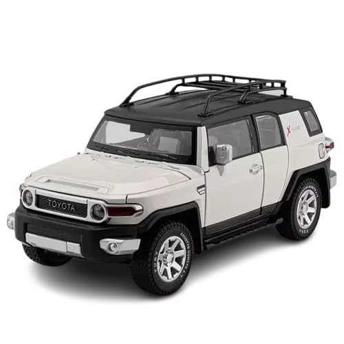 Image of WORSHIPER for 1:24 Toyota FJ Cruiser Toy Car Model, Diecast Collectible Pull Back Model Car with Sound and Light, Toy Gift Vehicles for Adults Kids Boys Girl (1:24 Toyota FJ Cruiser-Grey)