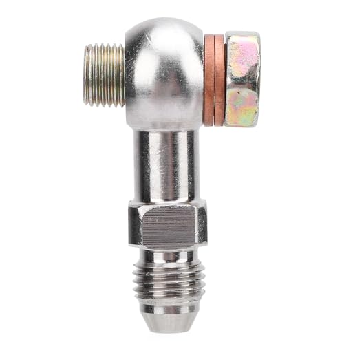 CFTGIW 4AN to 1/8in NPT Stainless Steel Banjo Bolt Adapter Kit - High Load Capacity Fitting for Secure Connections in Fluid Transport Systems