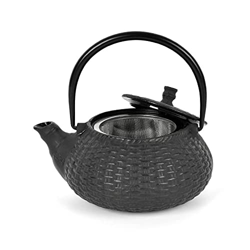 A-018-0.6L Tetera de hierro fundido con filtro de acero inoxidable Basket L 0,6