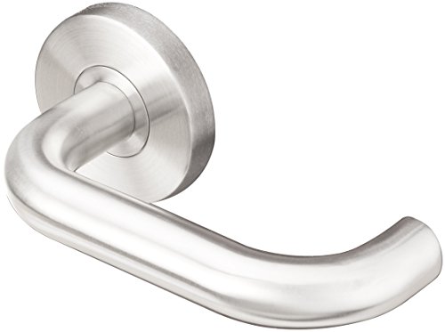 INOX RA102DL-32D RA Rosette with Munich Lever, Half Dummy Left, Satin Stainless Steel