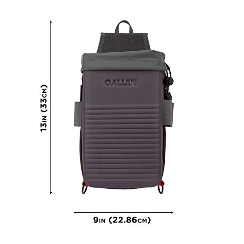 Allen Company Unisex Adult Allen Company Competitor Double Compartment Molded Shell Bag Holds 50 Empty Hulls Includes Quick, Gray, One Size Us #TOP1