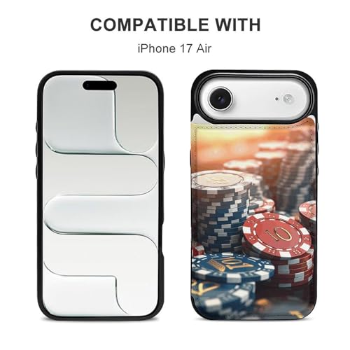 Coque fine antichoc iPhone 17 design jetons de casino protection intégrale