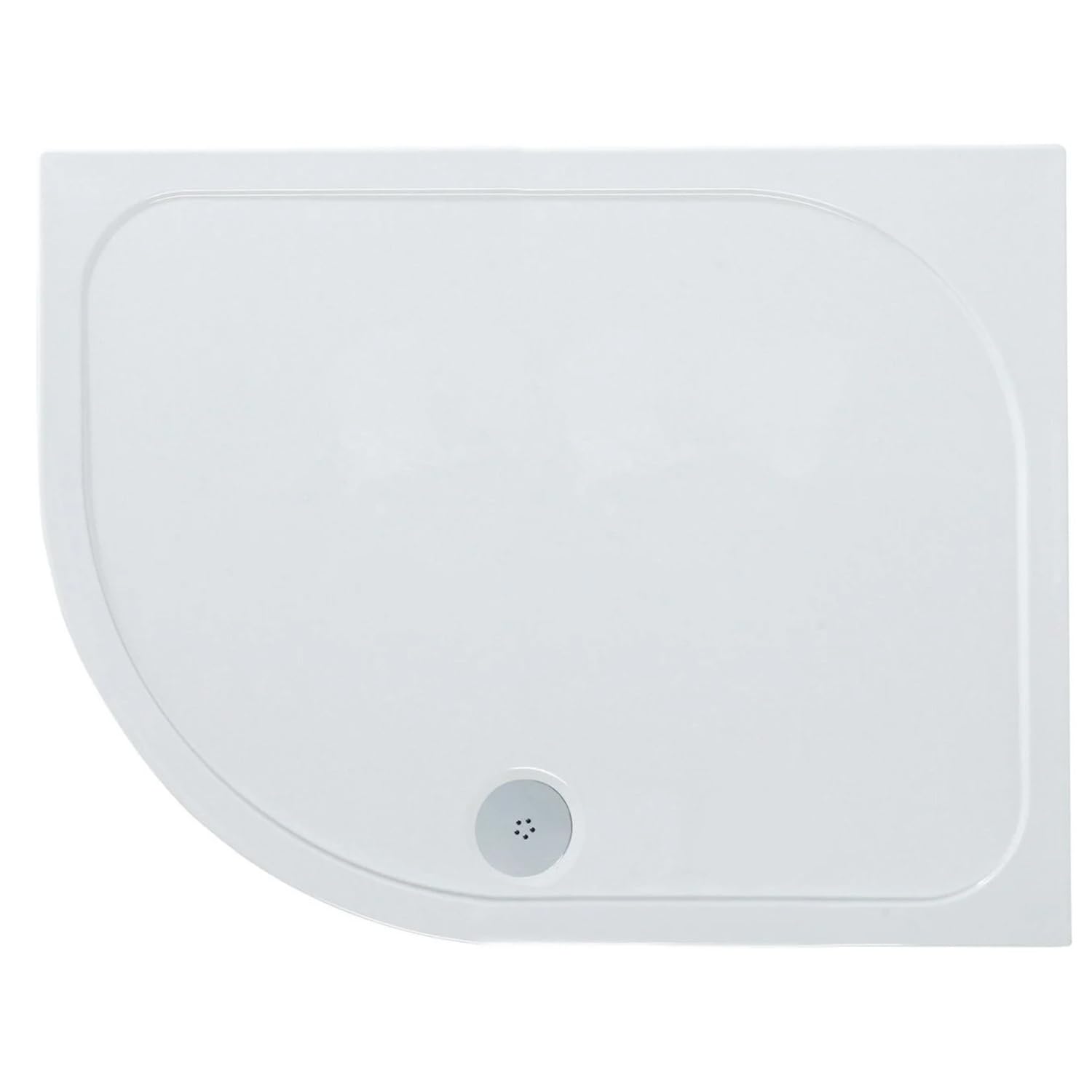 Go Bathrooms White Anti Slip Shower Tray 1200 X 900Mm Left Hand Quadrant Non-Slip Shower Enclosure Cubicle Low Profile Shower Tray