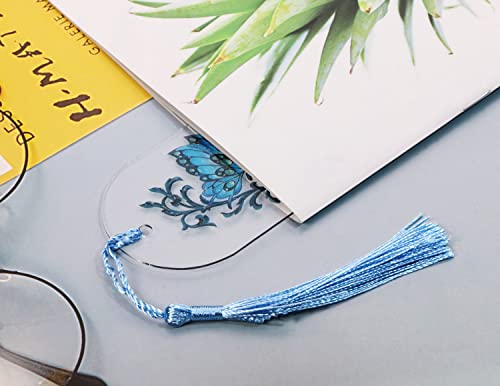 Penta Angel T-1503 Blank Clear Acrylic Bookmarks Penta Angel 20Pcs Plastic Craft Transparent Acrylic Book Markers thumb #2