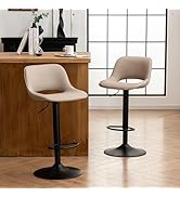 YOUNIKE Barkruk, set van 2, barstoelen, în hoogte verstelebaar, draaistoel, keukenstoeleen, toonbank